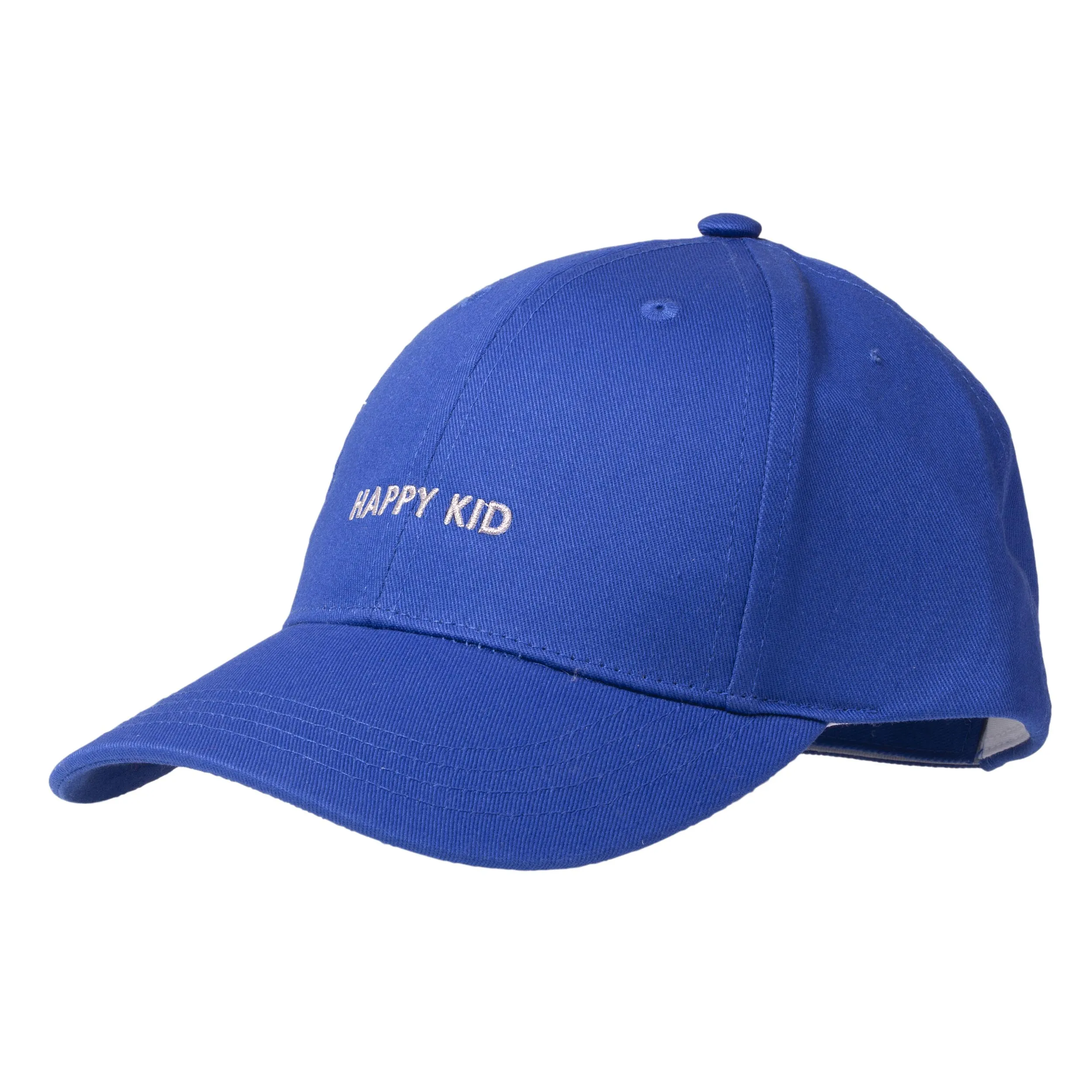 Blue embroidered plain child cap 4-8 years