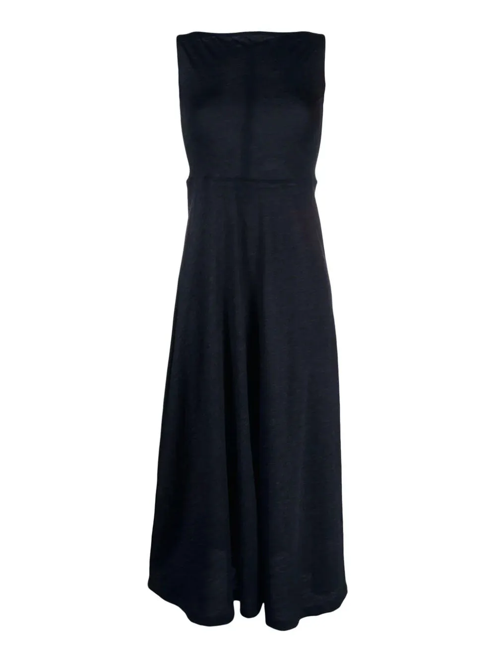 Boat-neck midi dress