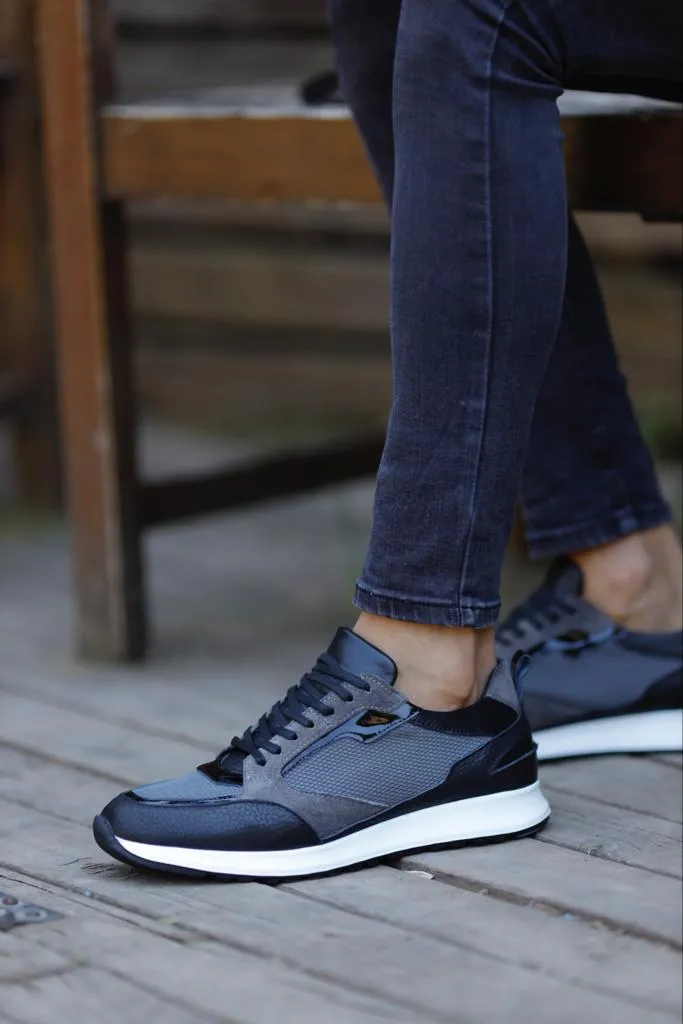 Bojoni Uluwatu  Eva Sole Leather Grey Sneakers