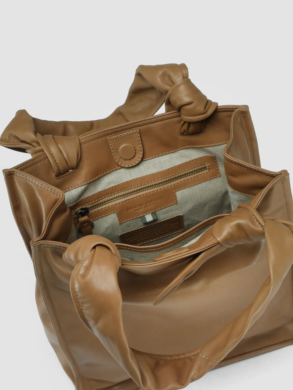 BOLINA 035 - Light Brown Leather Shoulder Bag