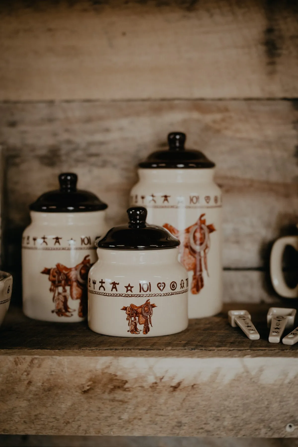 'Boots & Saddle' Canister Set (3 Pc)