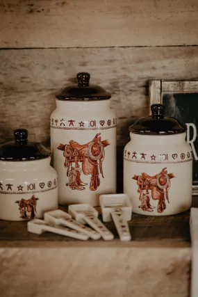 'Boots & Saddle' Canister Set (3 Pc)