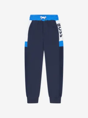 BOSS Boys Logo Joggers in Navy