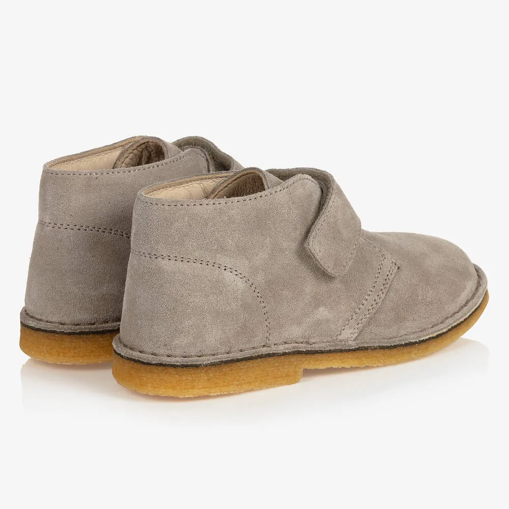 Beige Suede Boots for Boys