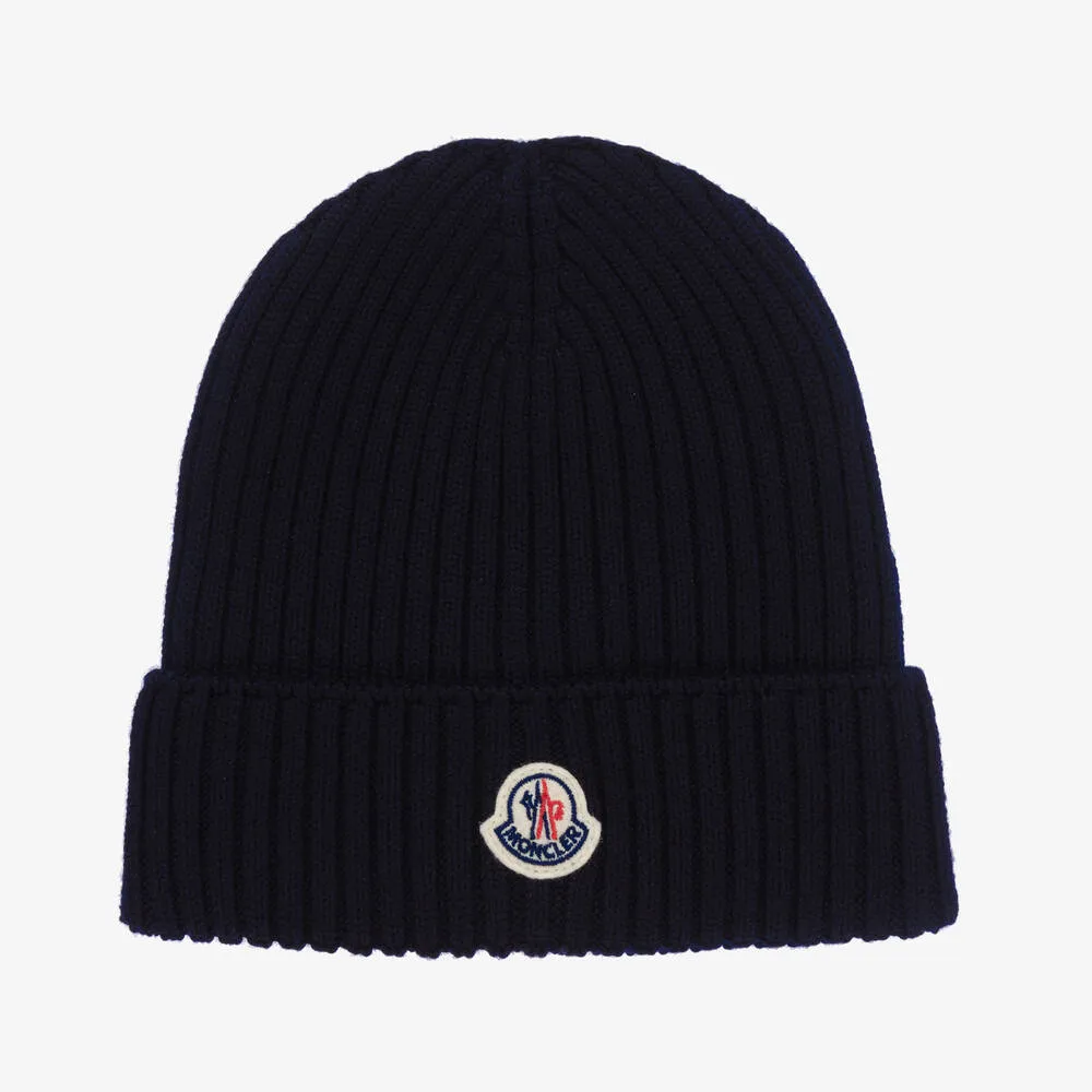 Boys Navy Blue Wool Hat