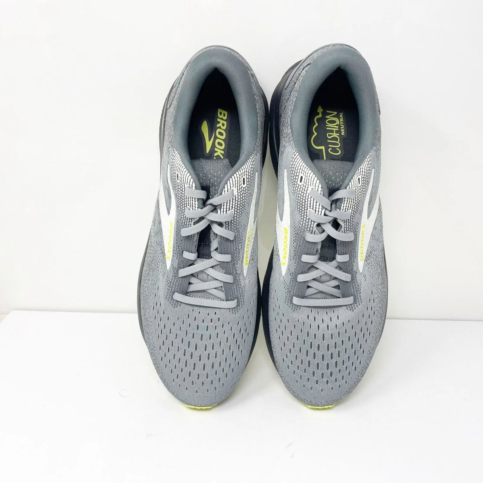 Brooks Mens Ghost 16 1104181D040 Gray Running Shoes Sneakers Size 11.5 D