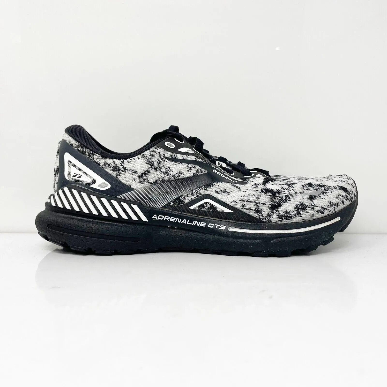 Brooks Womens Adrenaline GTS 23 1203811B135 Black Running Shoes Sneakers Sz 9 B