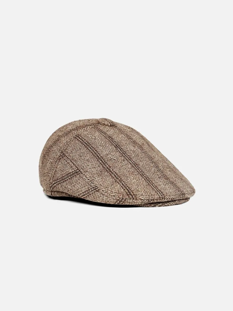 Brown Flat Cap - FAC22-055