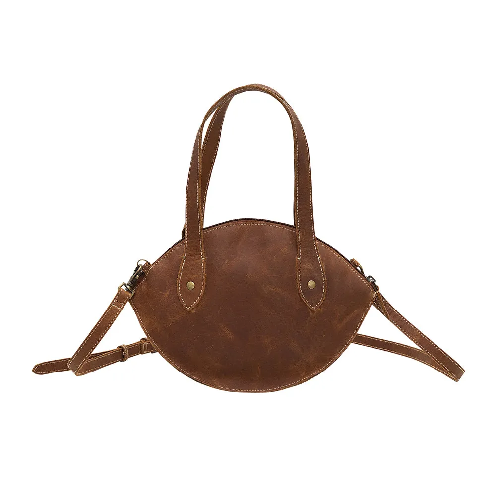 Brown Nest Leather & Hair On Bag