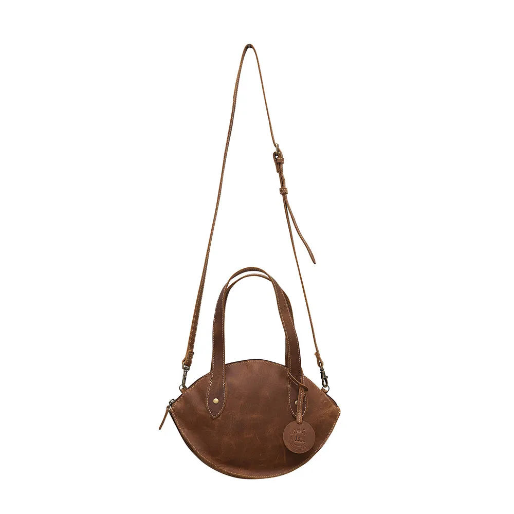 Brown Nest Leather & Hair On Bag