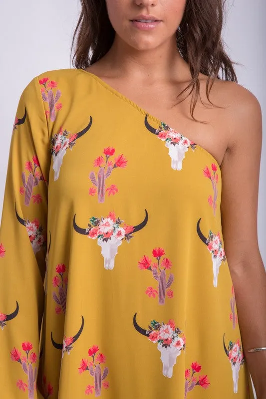 Bullhead One Off Shoulder Dress