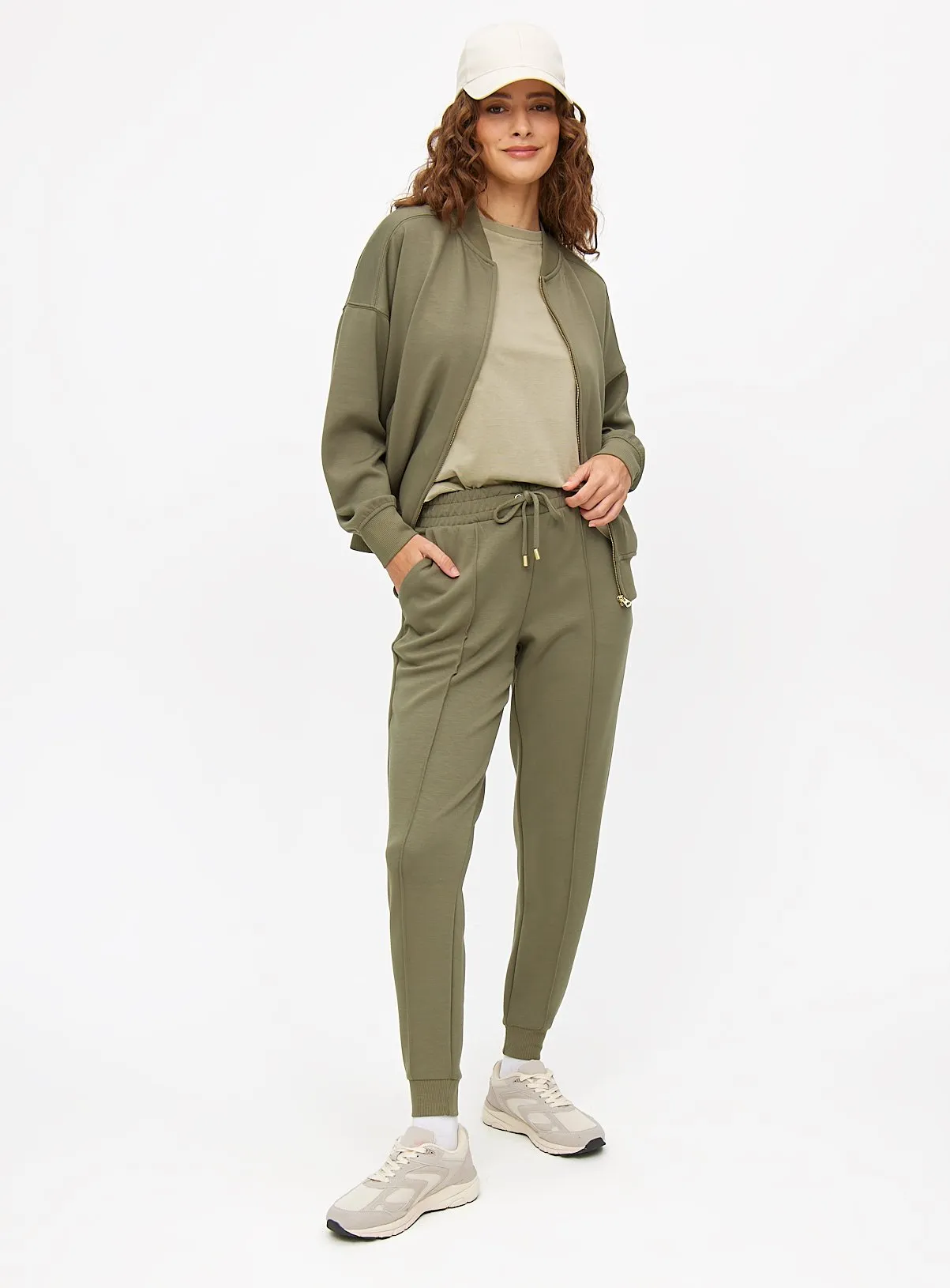 Purchase Khaki Tapered Leg Sweatpants M | Tu Brand