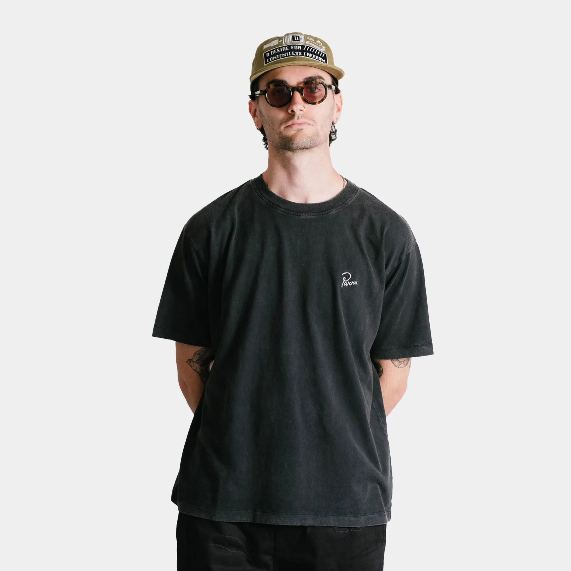 By Parra Signature T-Shirt - Washed Black