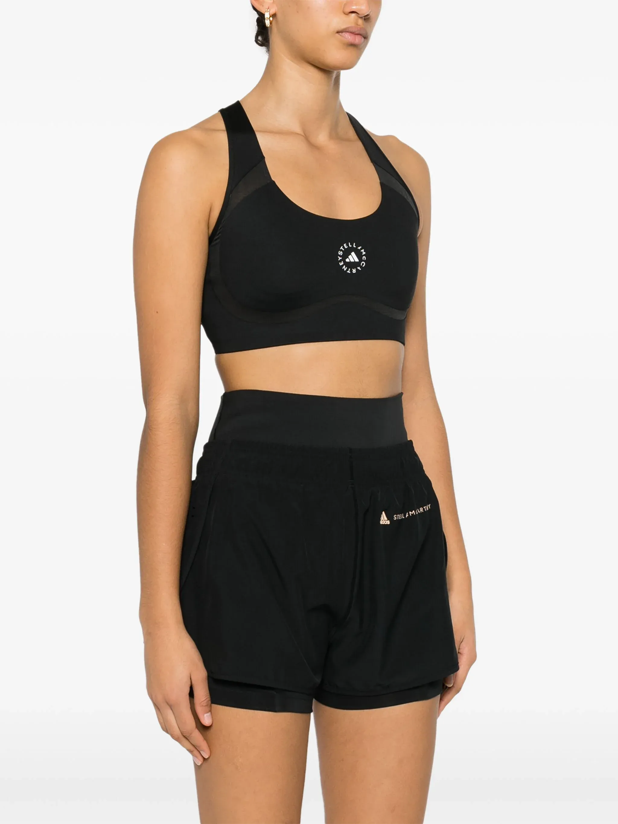 by Stella McCartney logo-print sports bra