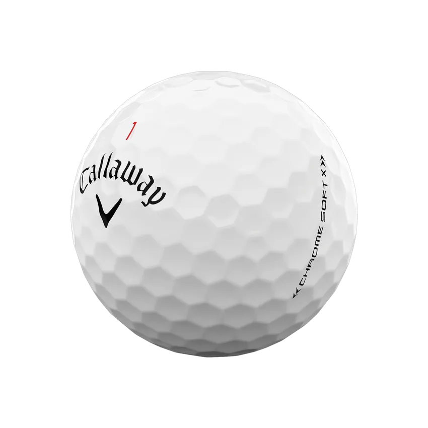 2022 Callaway Chrome Soft X White Golf Balls 12-Pack