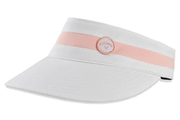 Callaway Women's 2022 Golf Visor Pink White