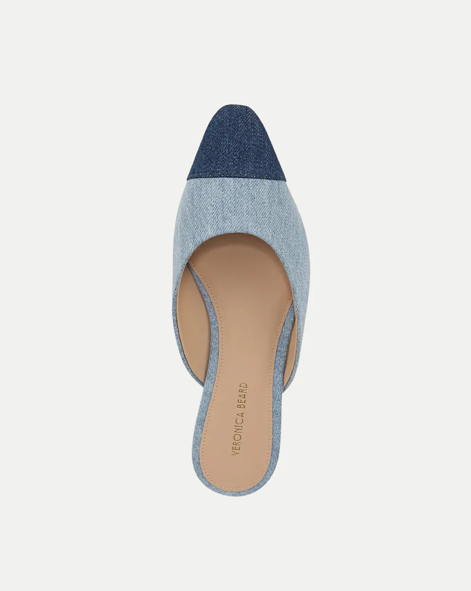 Carlotta Denim Flat