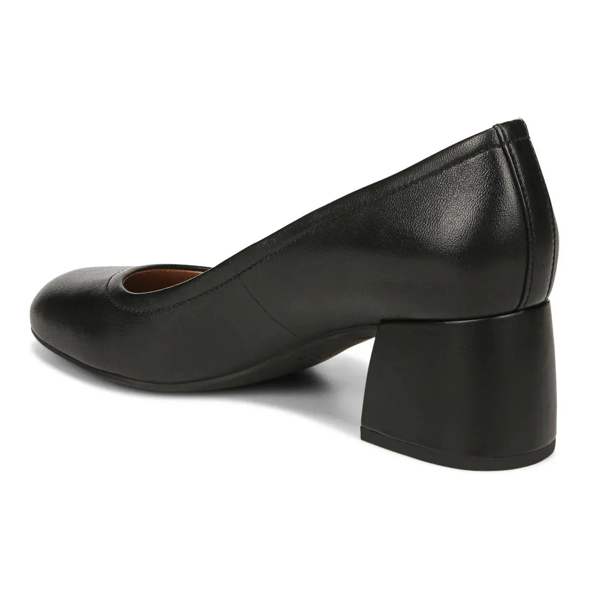 CARMEL HEEL BLACK LEATHER