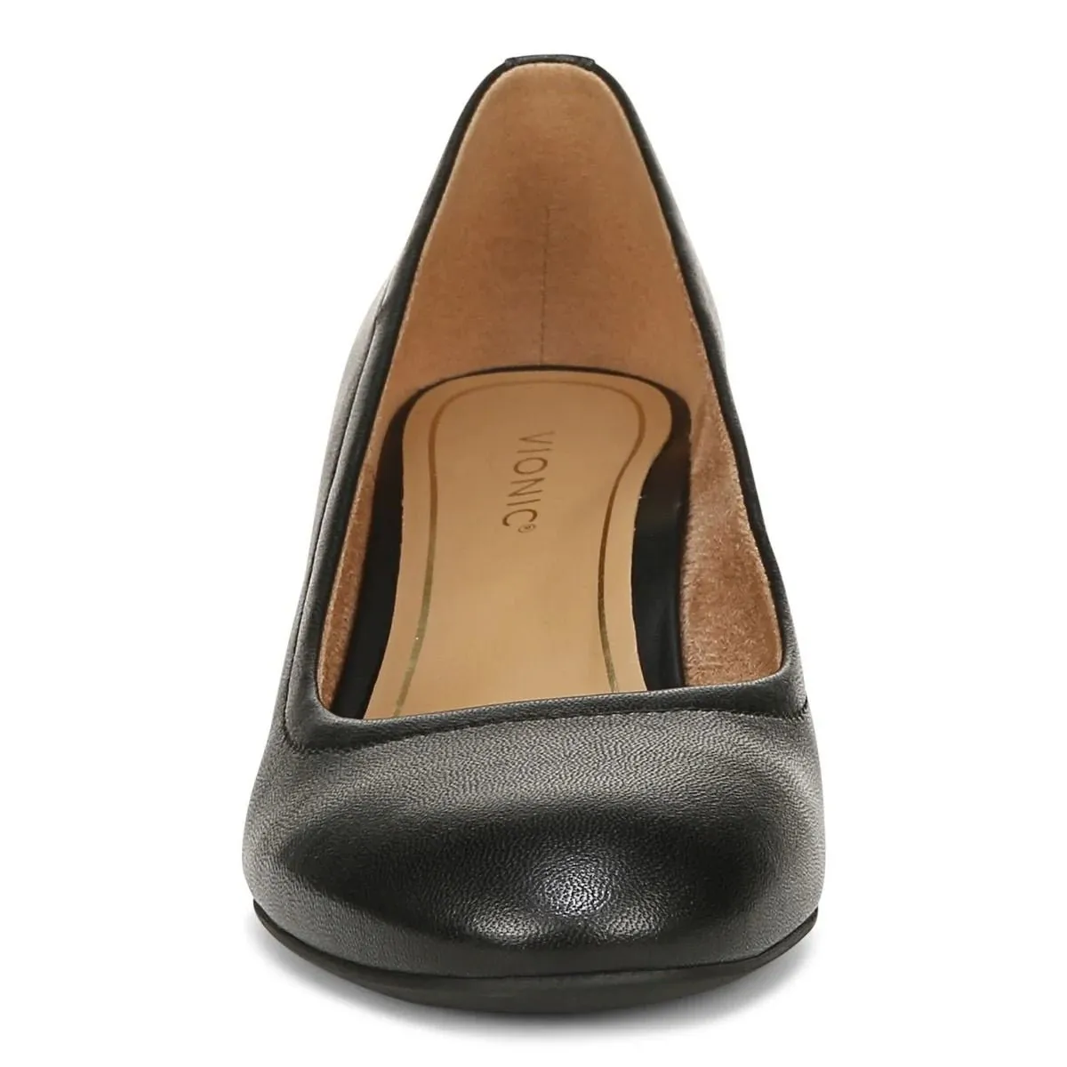 CARMEL HEEL BLACK LEATHER