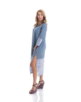 Chambray Hope Kaftan Dress