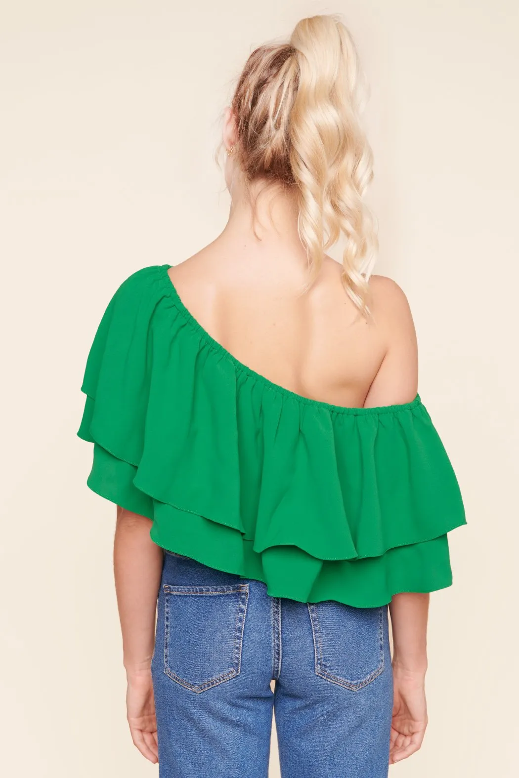 Charmer One Shoulder Ruffle Top