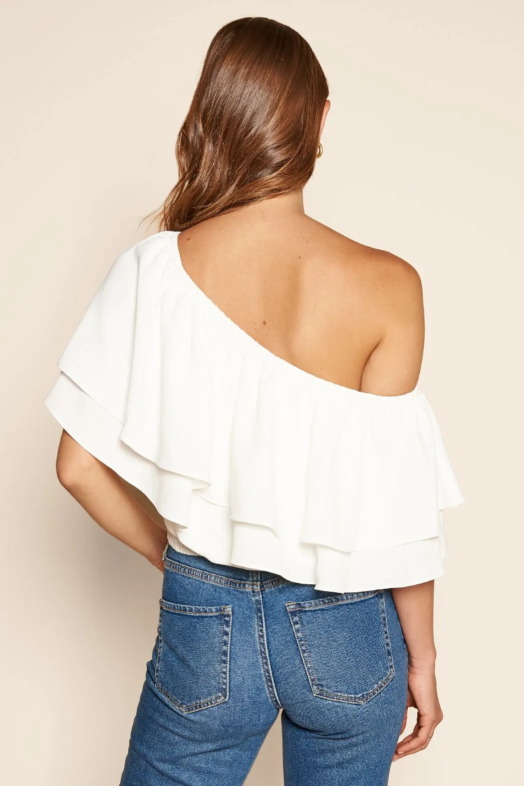 Charmer One Shoulder Ruffle Top