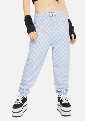 Checkered Pattern Sweatpants