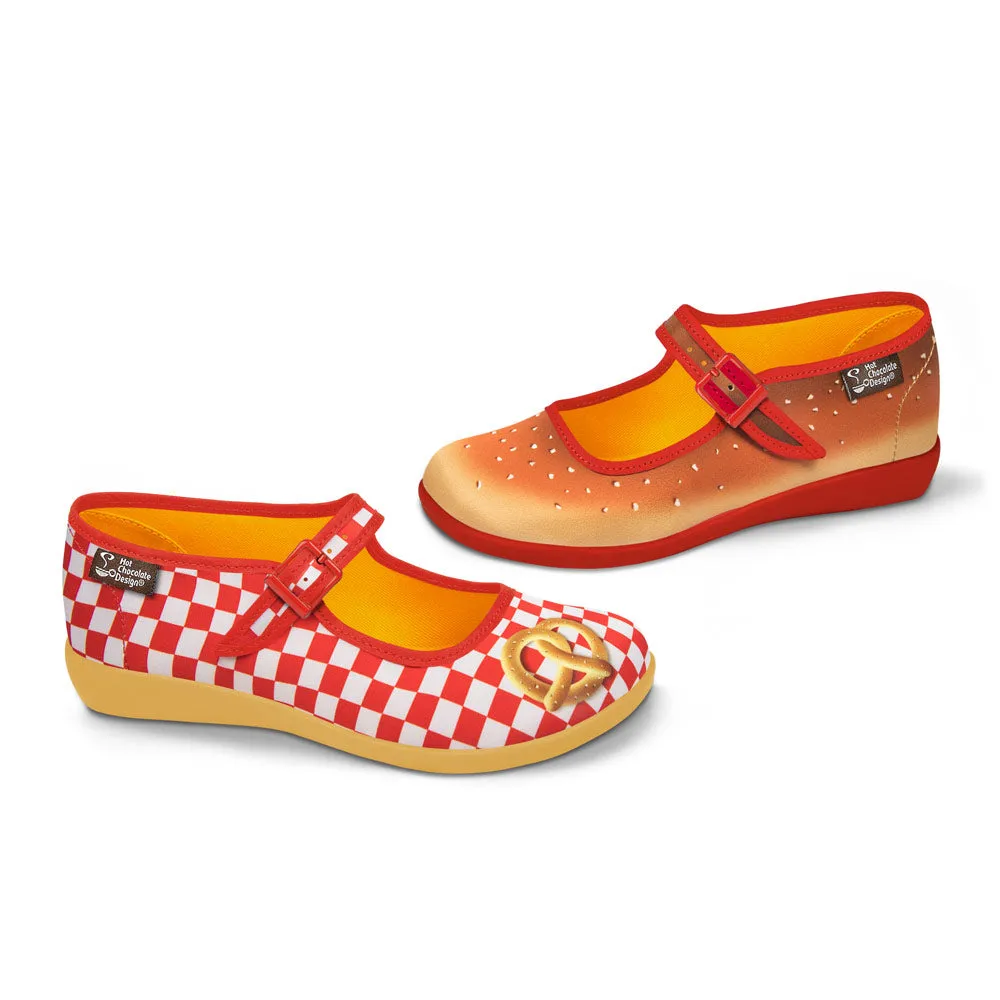 Chocolaticas® Pretzel Women’s Mary Jane Flat Shoes