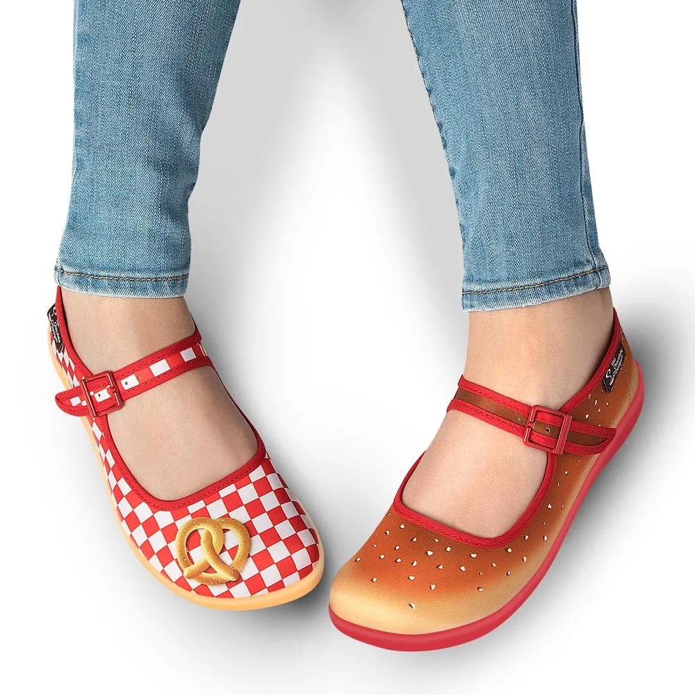 Chocolaticas® Pretzel Women’s Mary Jane Flat Shoes