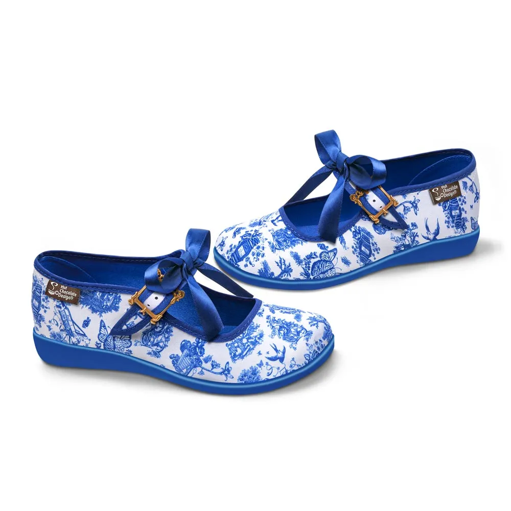 Chocolaticas® Toiles De Jouy 2 Women's Mary Jane Flat