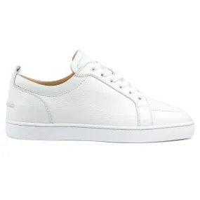 Christian Louboutin Rantulow Flat Shoes in White Grain