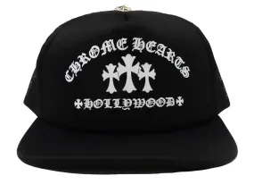 Black White Chrome Hearts King Taco Trucker Hat