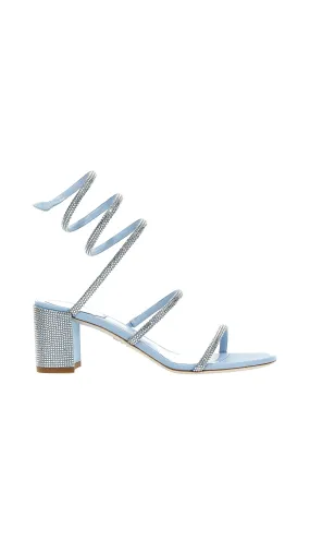 Pastel Blue Cleo Crystal Sandal 60