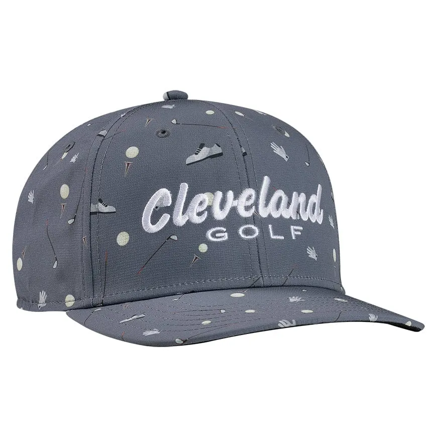 Grey '24 Print Golf Hat by Cleveland