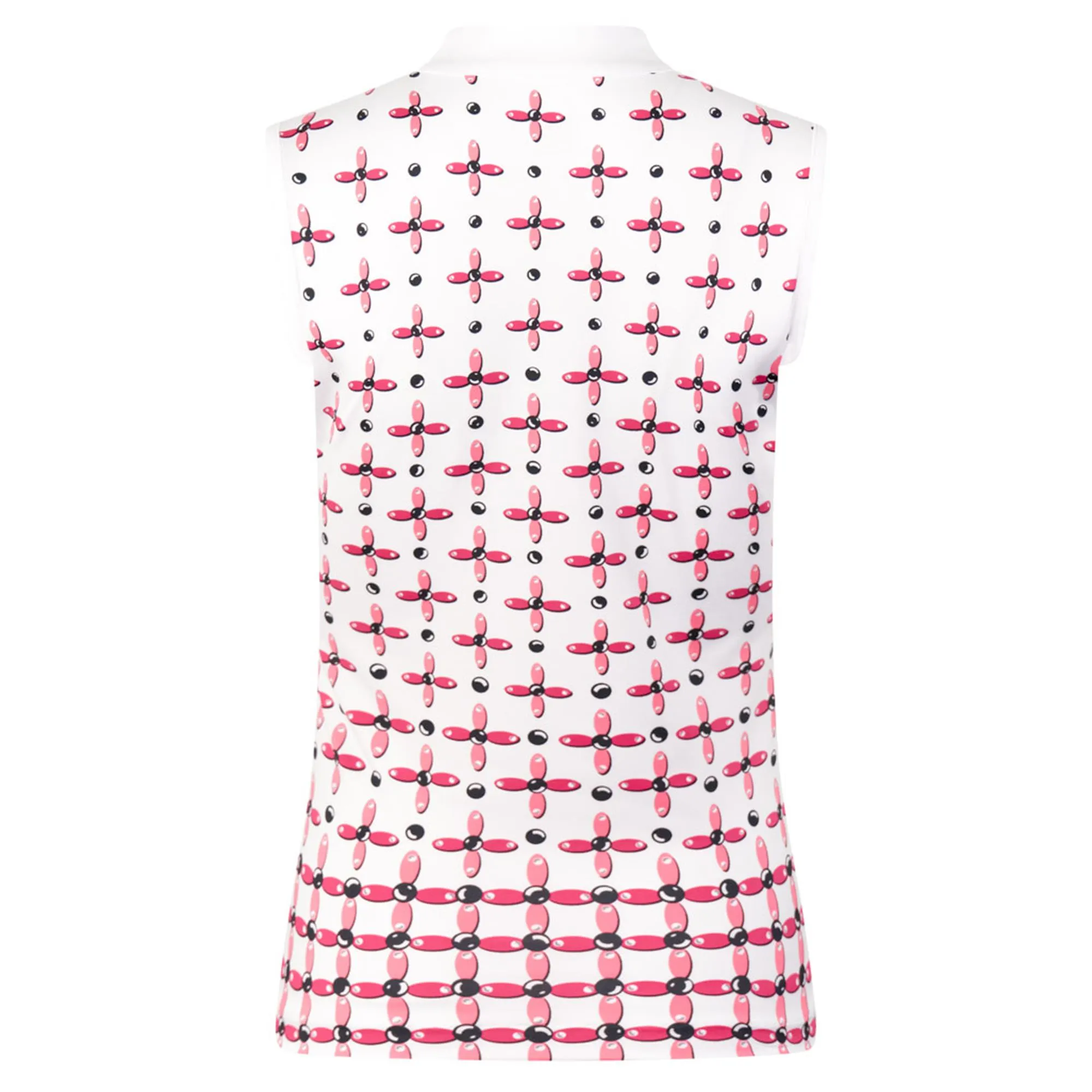 Clover Petals Sleeveless Golf Polo for Women