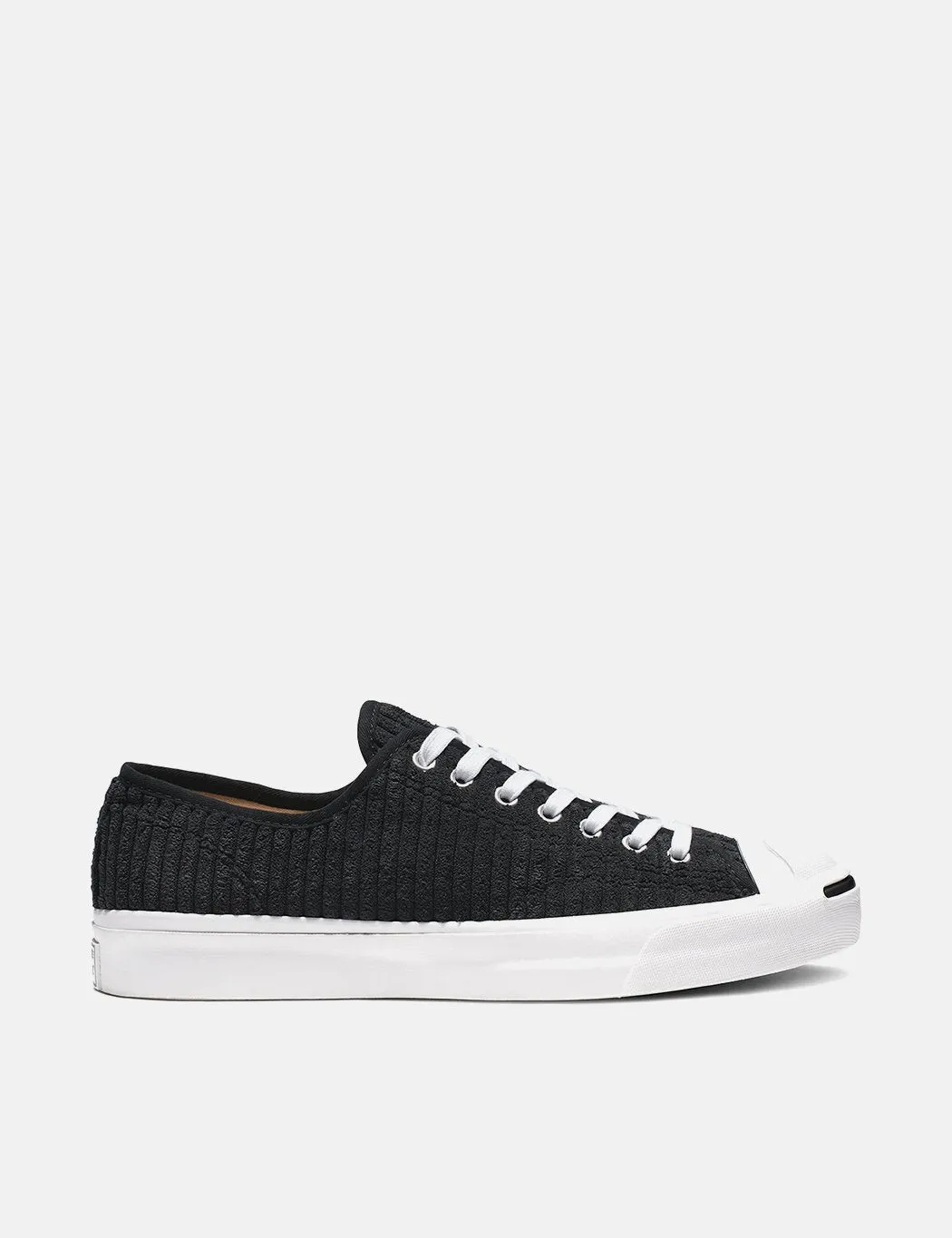 Converse Jack Purcell Wide Wale Cord Sneakers in Black/White