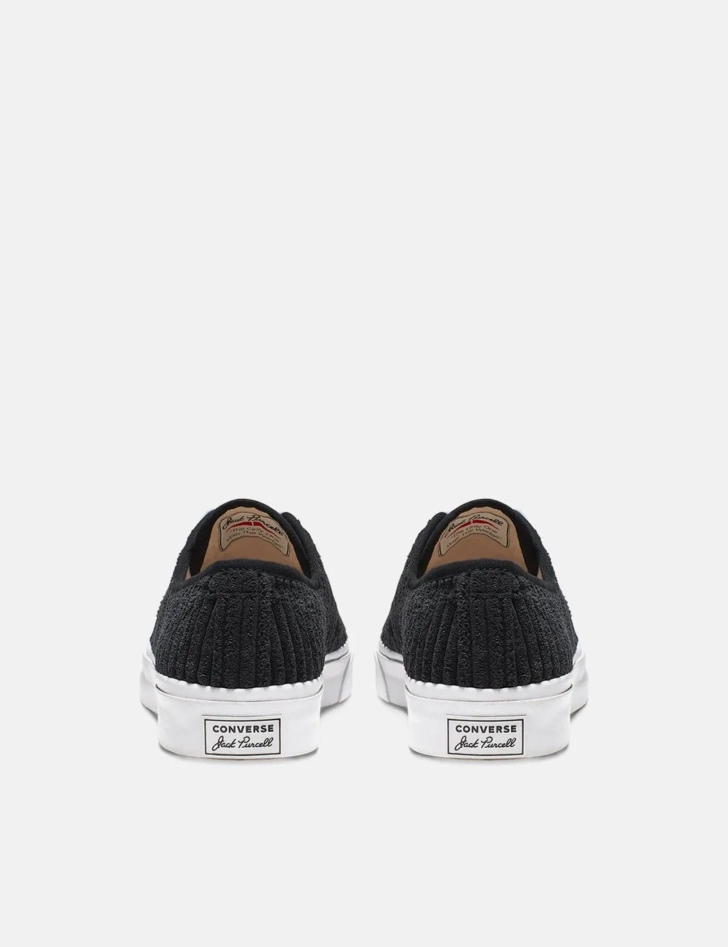 Converse Jack Purcell Wide Wale Cord Sneakers in Black/White