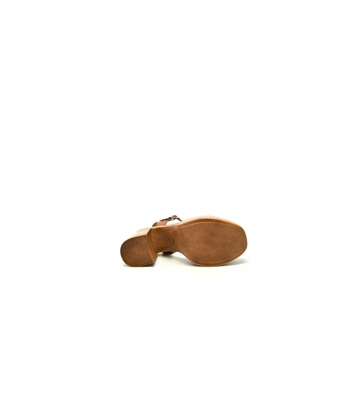 copy of Ragazza Leather with heel Sandal- Tabac 0312