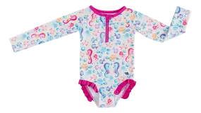 Coral Girl Rash Guard