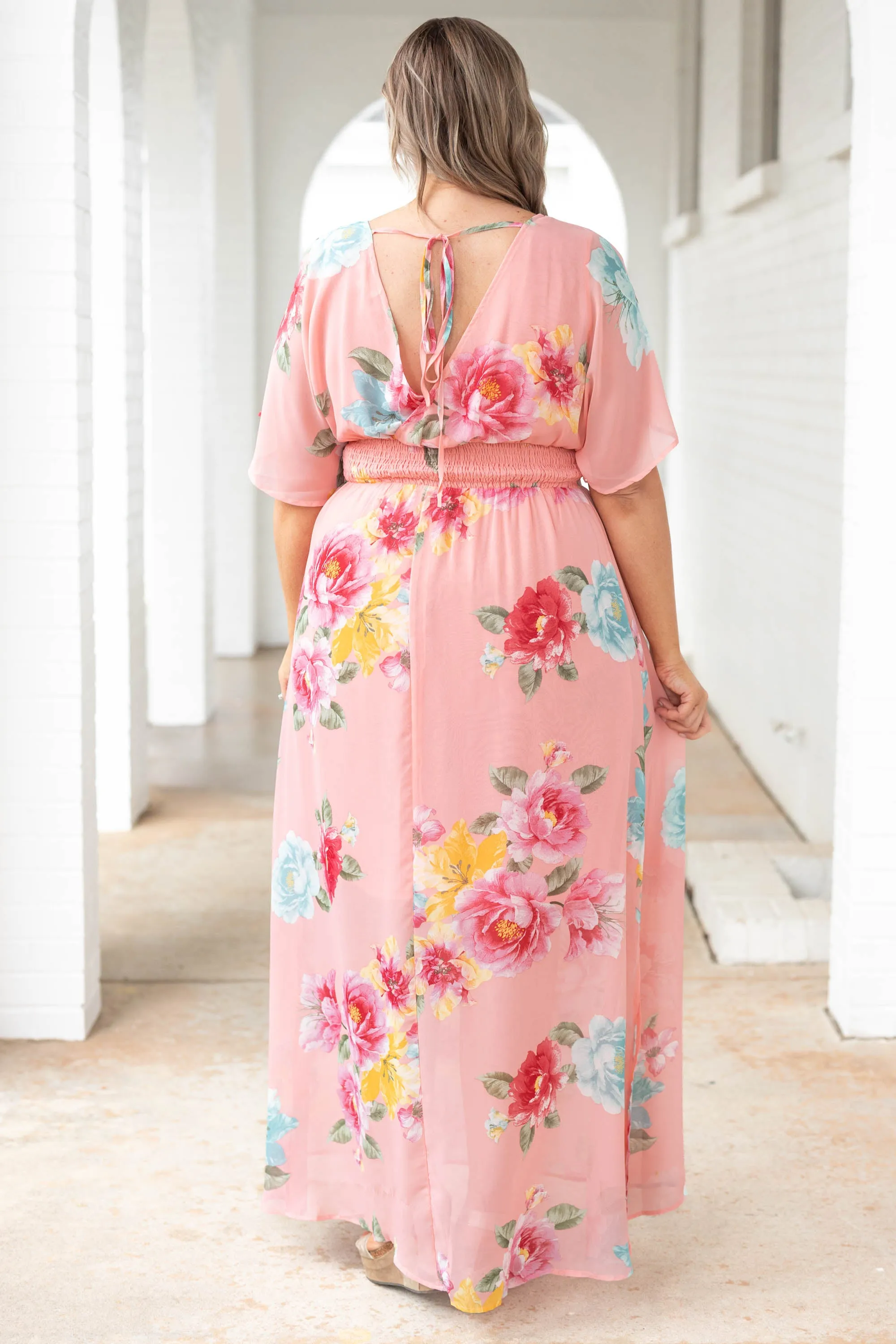 Coral Pink Sweet Laughter Dress - Shop Now.