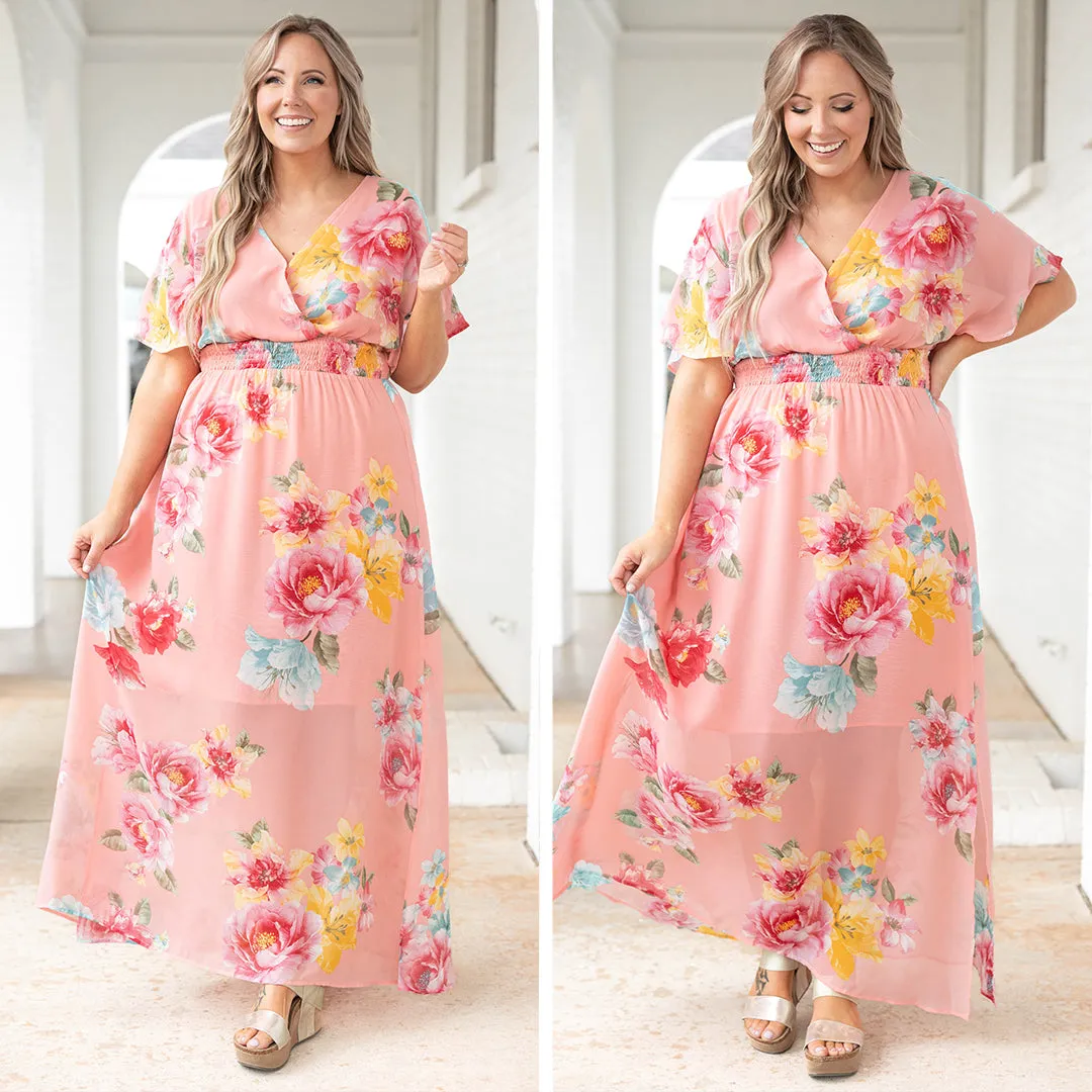 Coral Pink Sweet Laughter Dress - Shop Now.