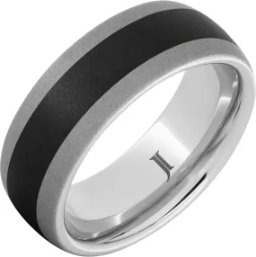 Counterpoint Sand - Serinium and Black Ceramic Ring