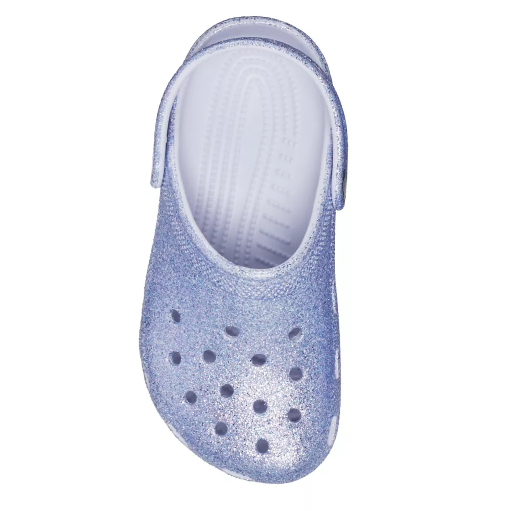 CROCS  GIRLS LITTLE-BIG KID CLASSIC GLITTER CLOG