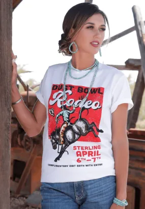 Cruel Girl Womens Dust Bowl Rodeo Graphic T-Shirt