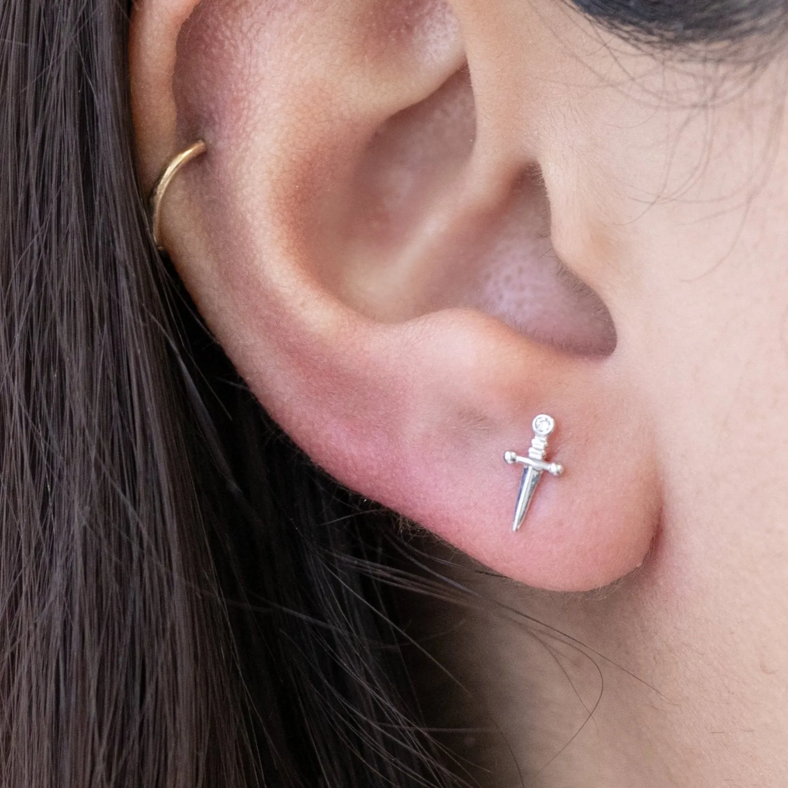 Dagger Stud Earring