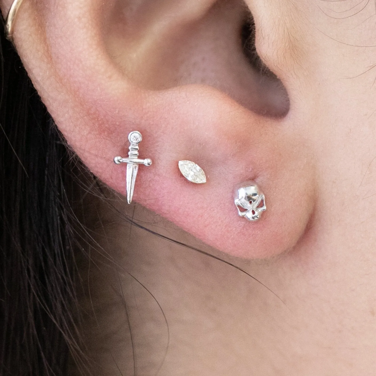 Dagger Stud Earring