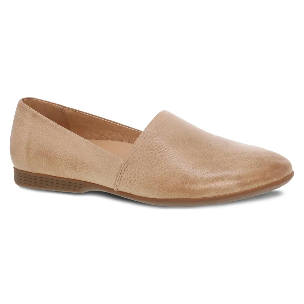 Dansko Larisa Taupe Milled Flat (Women's)