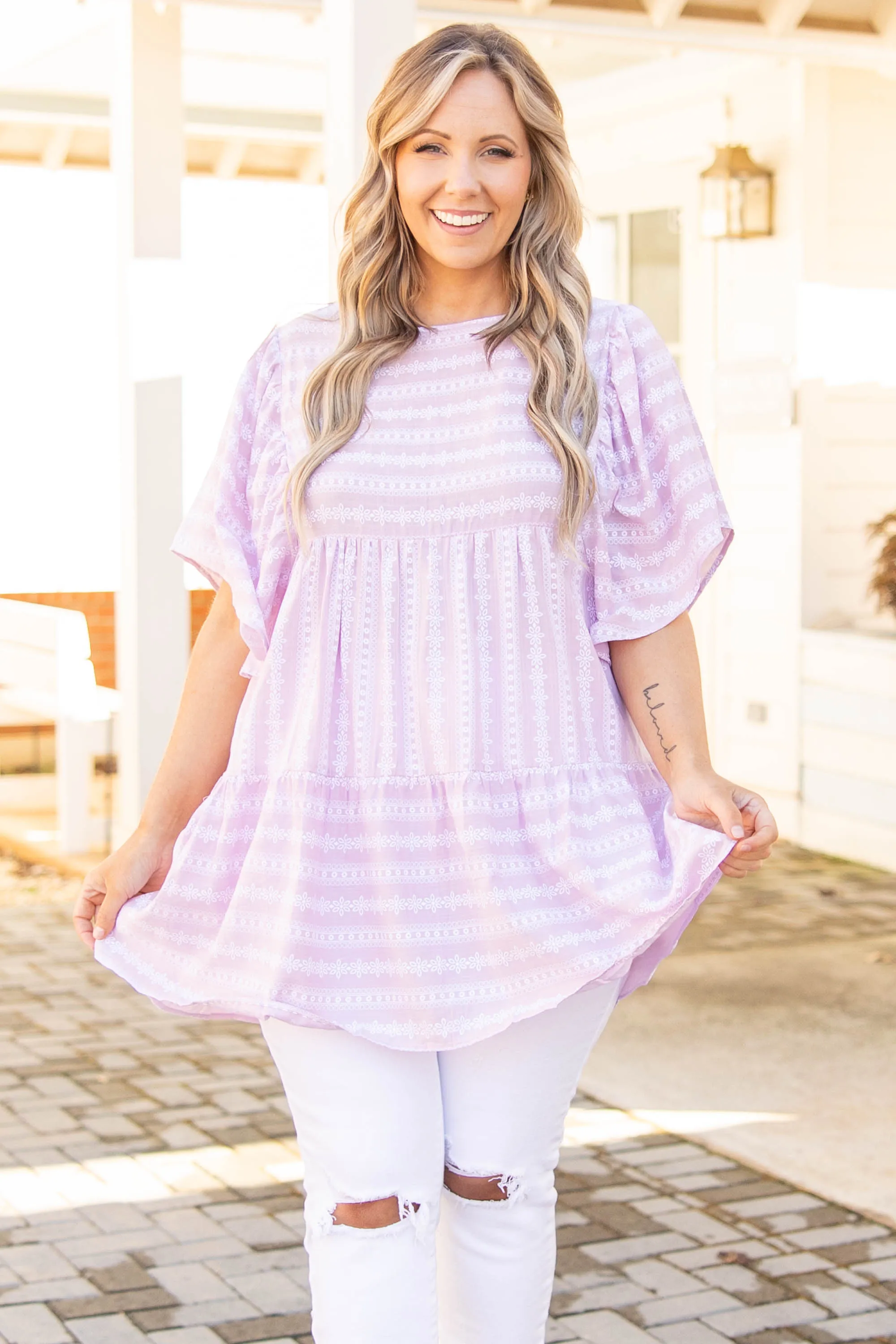 Day Top in Lavender Color