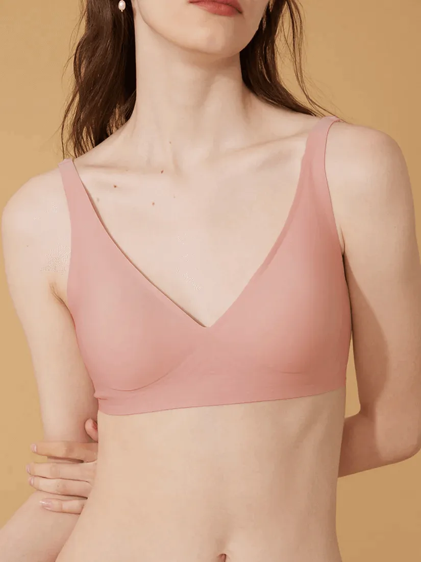 Invisible Wireless Deep V-Neck Bra