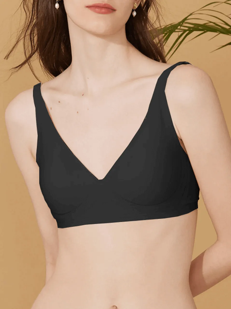 Invisible Wireless Deep V-Neck Bra